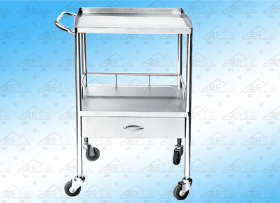 Stainless steel anaesthesia cart (windtight)